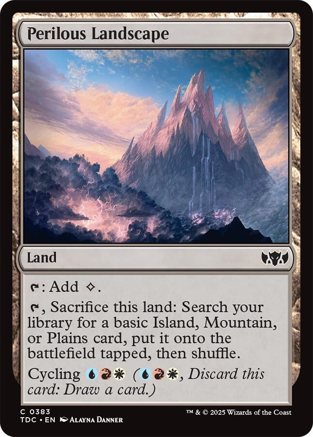 Image for Perilous Landscape (383) [Commander: Tarkir: Dragonstorm] - Magic: The Gathering