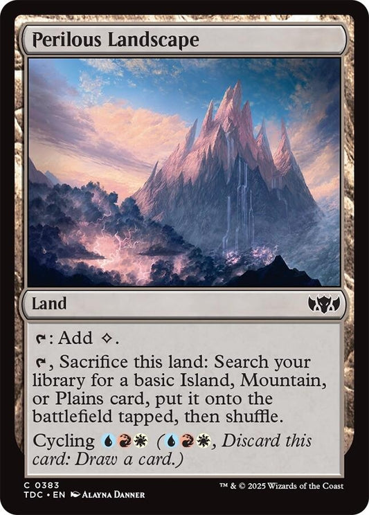 Image for Perilous Landscape (383) [Commander: Tarkir: Dragonstorm] - Magic: The Gathering