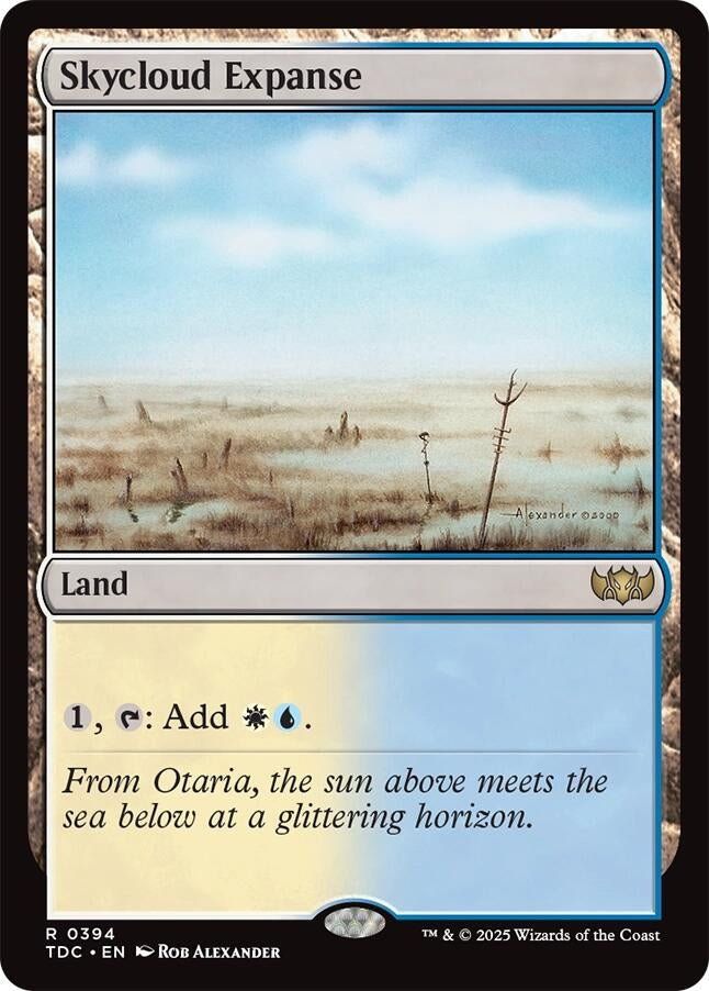 Image for Skycloud Expanse (394) [Commander: Tarkir: Dragonstorm] - Magic: The Gathering