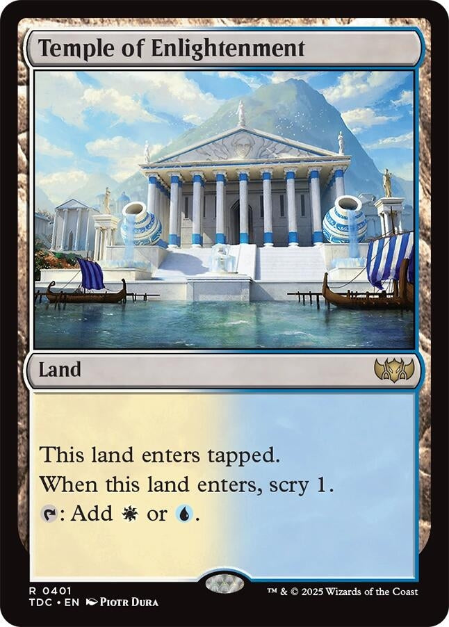 Image for Temple of Enlightenment (401) [Commander: Tarkir: Dragonstorm] - Magic: The Gathering
