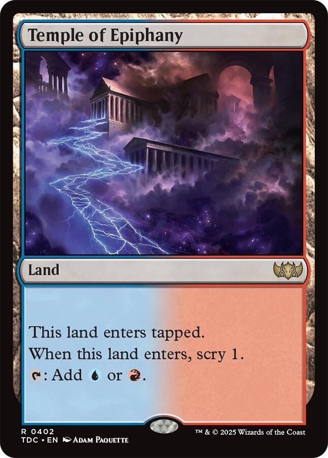 Image for Temple of Epiphany (402) [Commander: Tarkir: Dragonstorm] - Magic: The Gathering