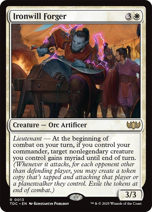 Image for Ironwill Forger (13) [Commander: Tarkir: Dragonstorm] - Magic: The Gathering