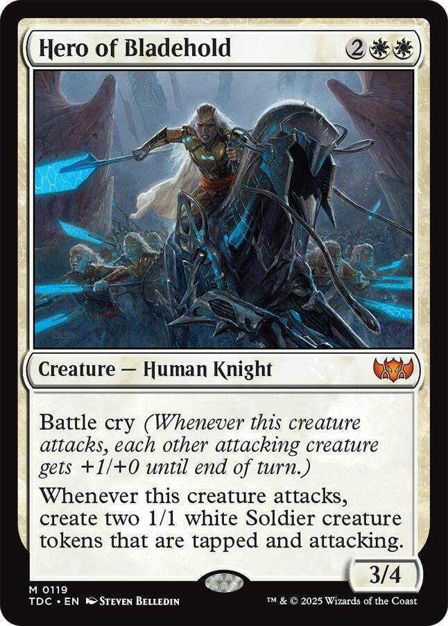 Image for Hero of Bladehold (119) [Commander: Tarkir: Dragonstorm] - Magic: The Gathering