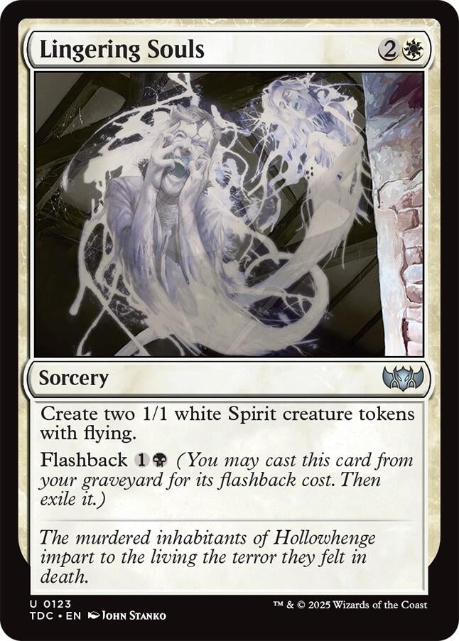 Image for Lingering Souls (123) [Commander: Tarkir: Dragonstorm] - Magic: The Gathering