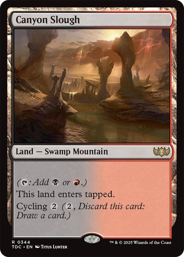 Image for Canyon Slough (344) [Commander: Tarkir: Dragonstorm] - Magic: The Gathering