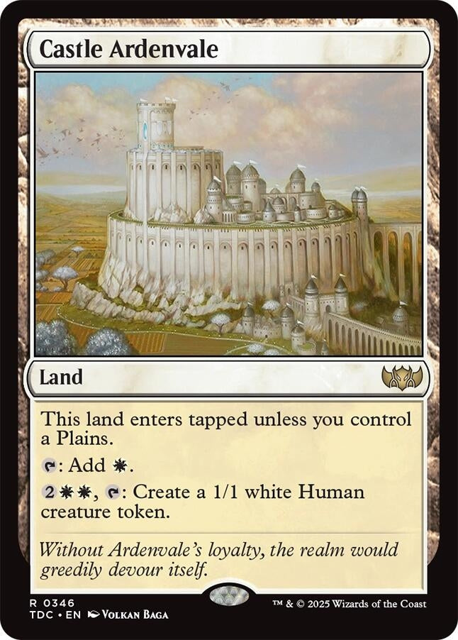 Image for Castle Ardenvale (346) [Commander: Tarkir: Dragonstorm] - Magic: The Gathering
