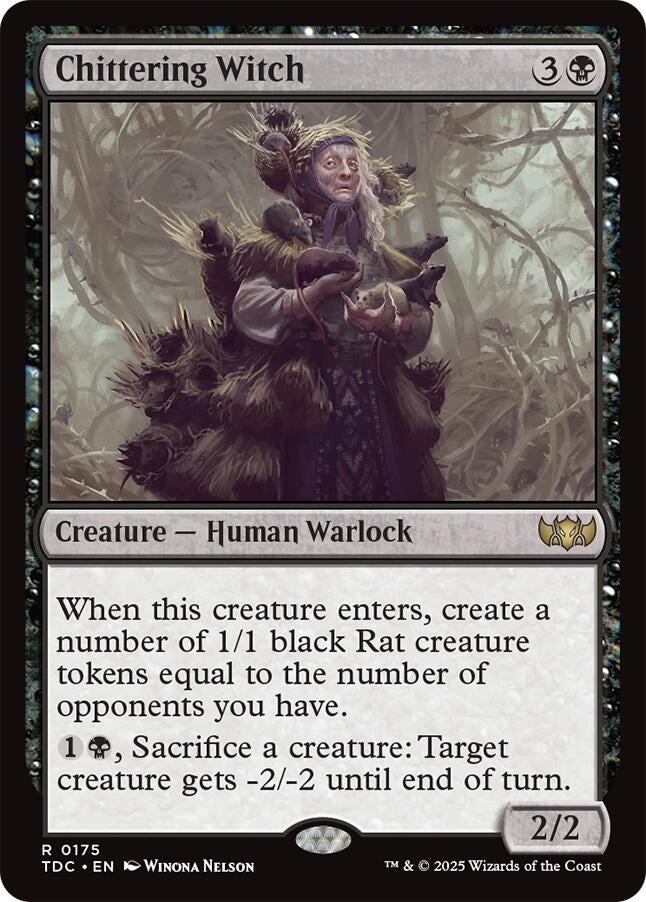 Image for Chittering Witch (175) [Commander: Tarkir: Dragonstorm] - Magic: The Gathering