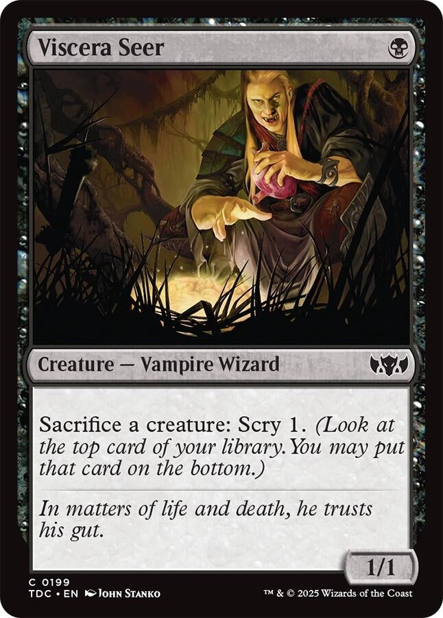 Image for Viscera Seer (199) [Commander: Tarkir: Dragonstorm] - Magic: The Gathering