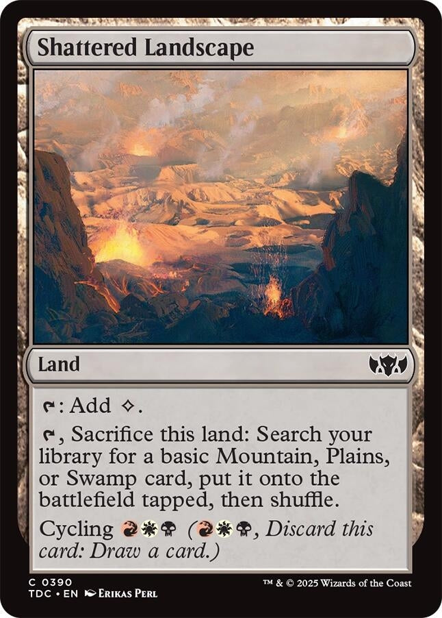 Image for Shattered Landscape (390) [Commander: Tarkir: Dragonstorm] - Magic: The Gathering