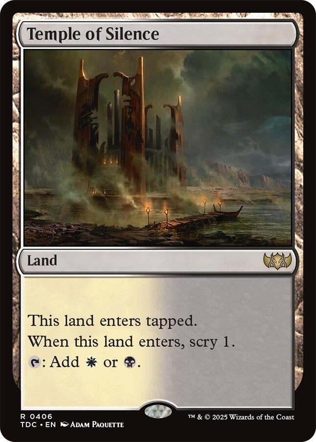 Image for Temple of Silence (406) [Commander: Tarkir: Dragonstorm] - Magic: The Gathering