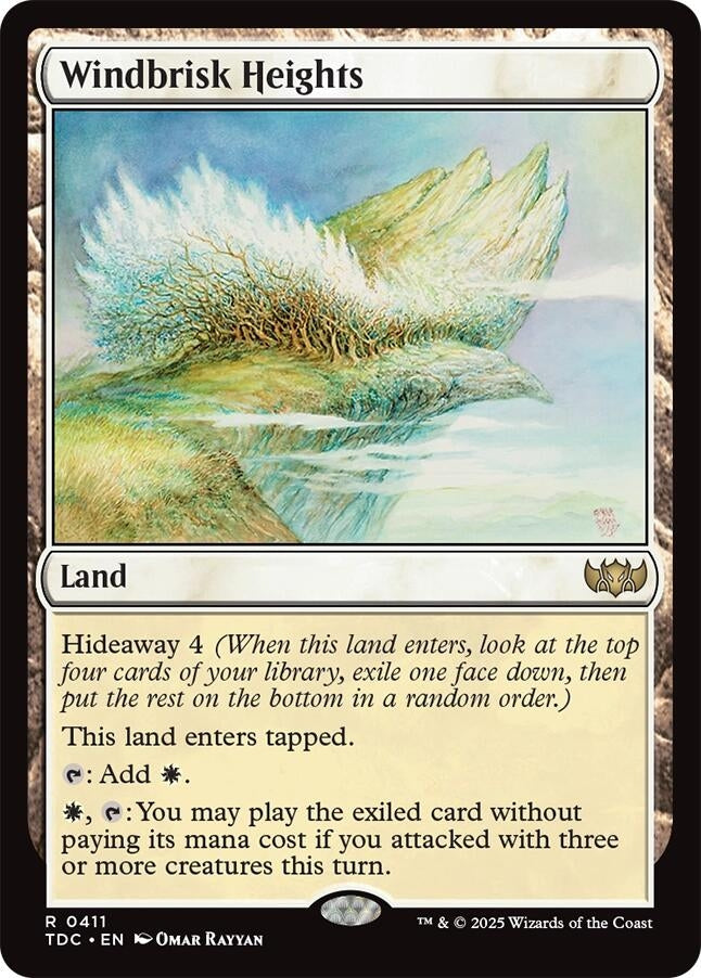 Image for Windbrisk Heights (411) [Commander: Tarkir: Dragonstorm] - Magic: The Gathering