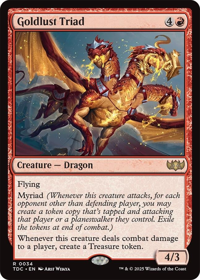 Image for Goldlust Triad (34) [Commander: Tarkir: Dragonstorm] - Magic: The Gathering
