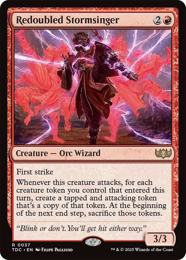 Image for Redoubled Stormsinger (37) [Commander: Tarkir: Dragonstorm] - Magic: The Gathering