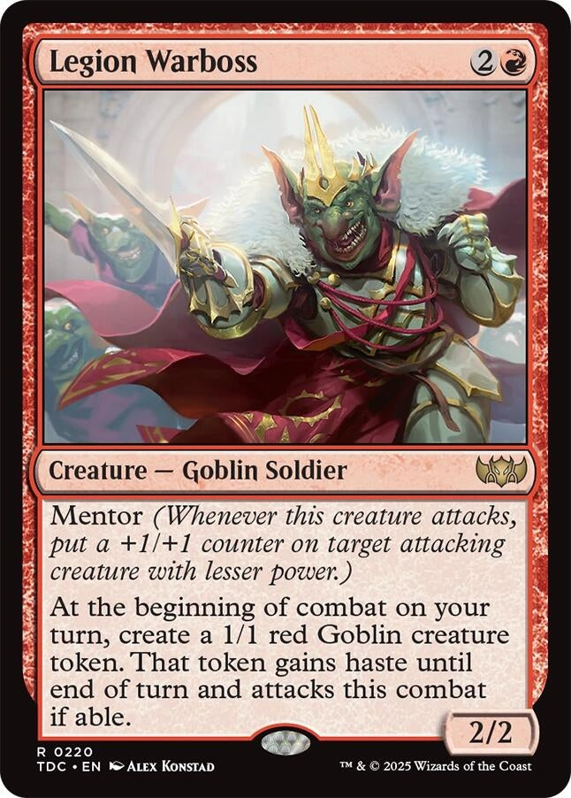 Image for Legion Warboss (220) [Commander: Tarkir: Dragonstorm] - Magic: The Gathering