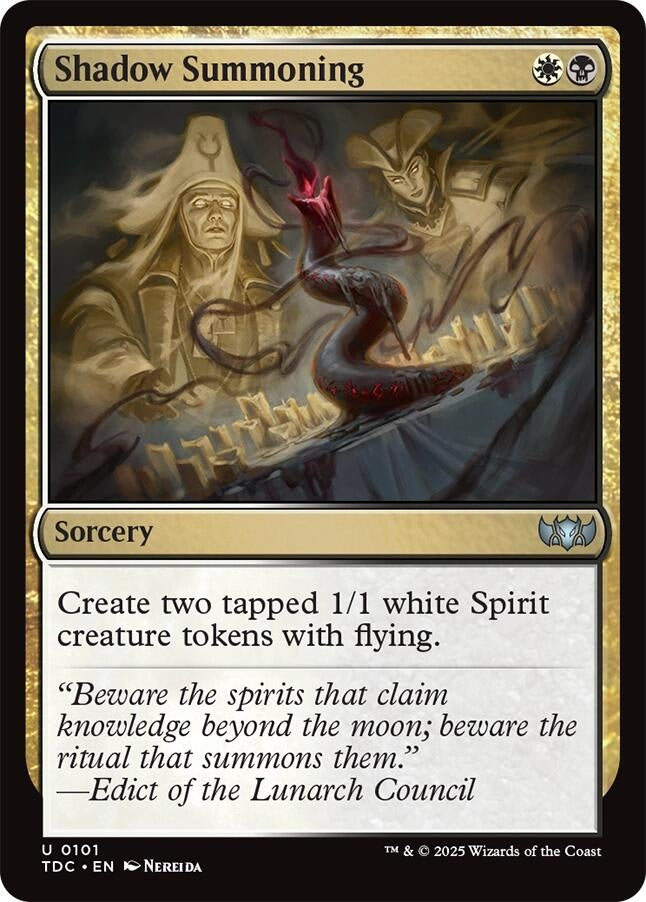Image for Shadow Summoning (101) [Commander: Tarkir: Dragonstorm] - Magic: The Gathering
