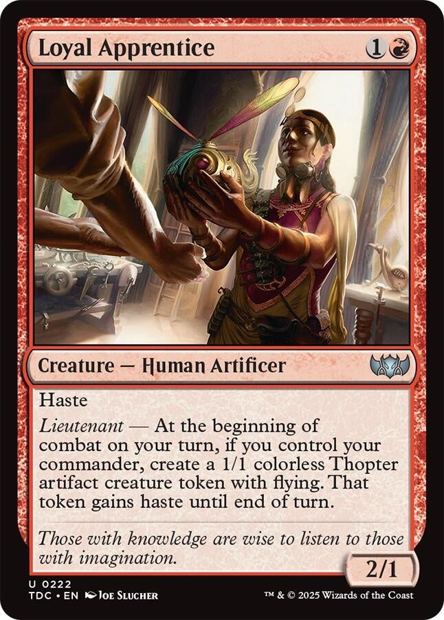 Image for Loyal Apprentice (222) [Commander: Tarkir: Dragonstorm] - Magic: The Gathering