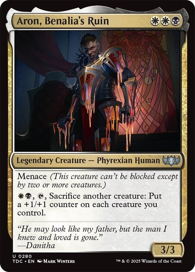 Image for Aron, Benalia's Ruin (280) [Commander: Tarkir: Dragonstorm] - Magic: The Gathering