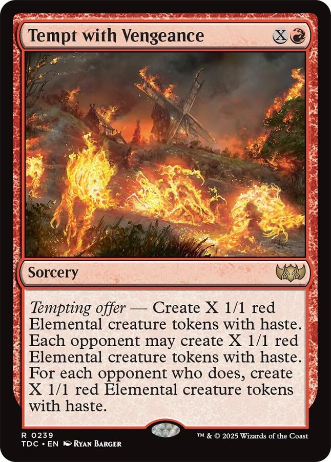 Image for Tempt with Vengeance (239) [Commander: Tarkir: Dragonstorm] - Magic: The Gathering