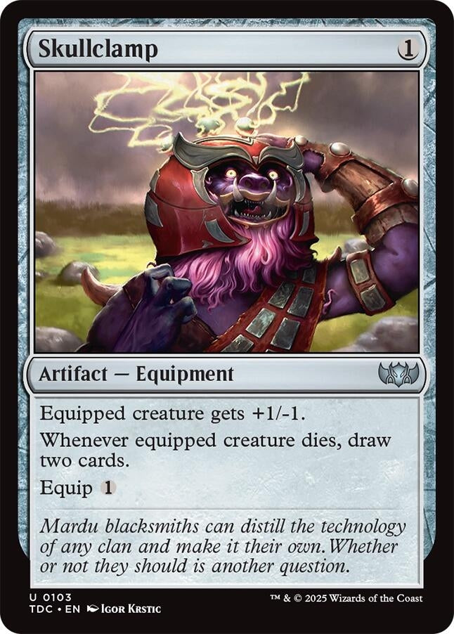 Image for Skullclamp (103) [Commander: Tarkir: Dragonstorm] - Magic: The Gathering