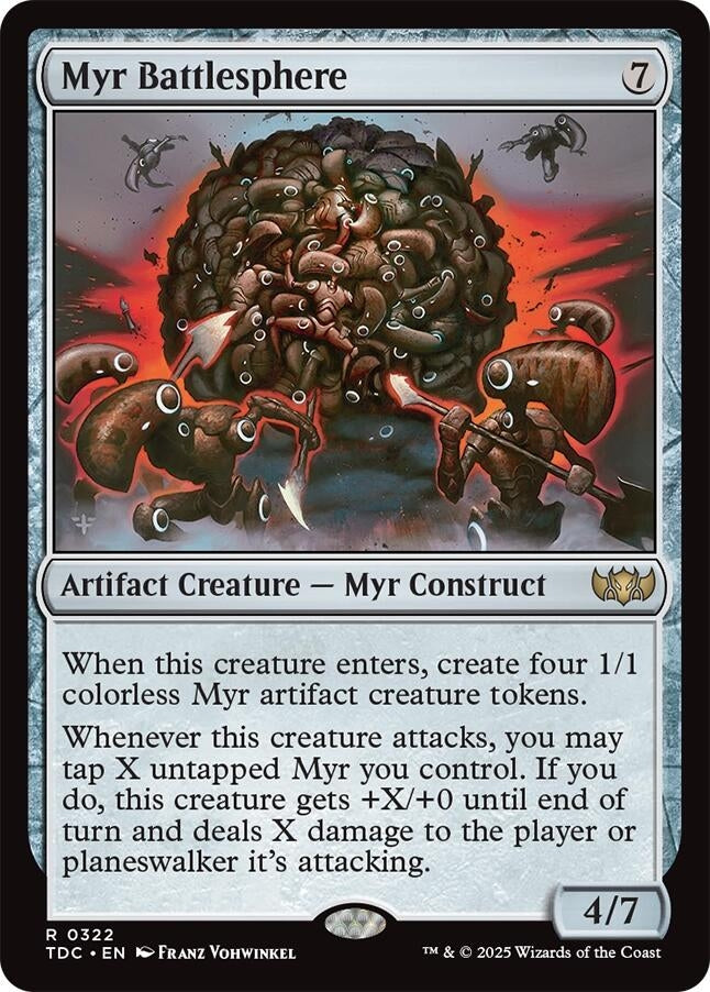 Image for Myr Battlesphere (322) [Commander: Tarkir: Dragonstorm] - Magic: The Gathering