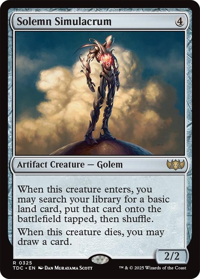 Image for Solemn Simulacrum (325) [Commander: Tarkir: Dragonstorm] - Magic: The Gathering