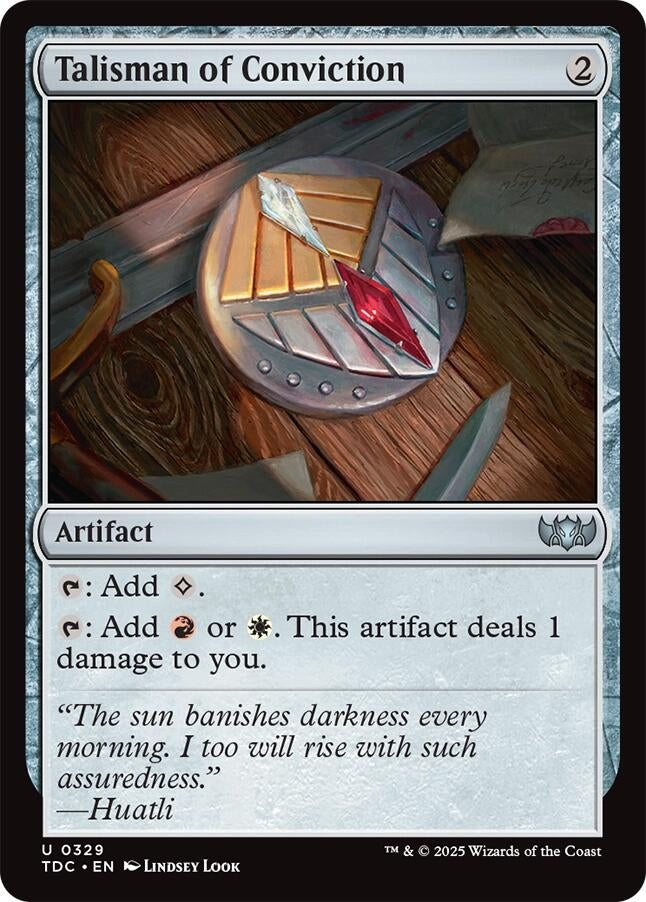 Image for Talisman of Conviction (329) [Commander: Tarkir: Dragonstorm] - Magic: The Gathering