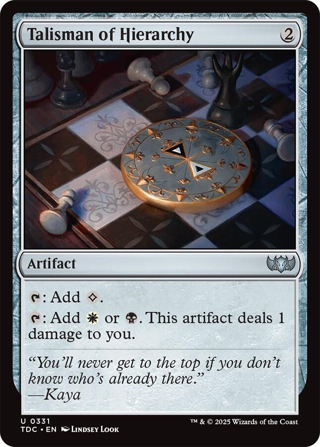 Image for Talisman of Hierarchy (331) [Commander: Tarkir: Dragonstorm] - Magic: The Gathering