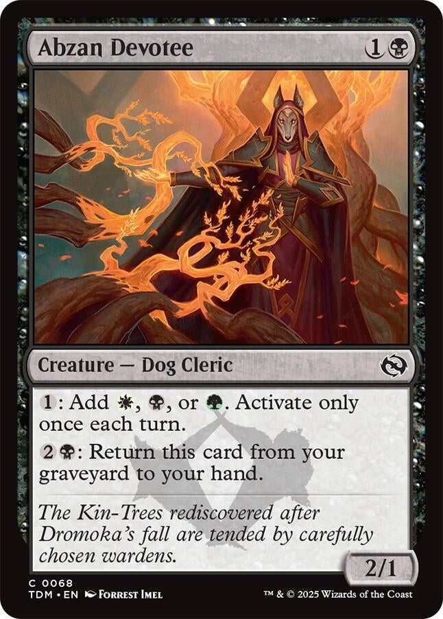 Image for Abzan Devotee (68) (TDM) - Magic: The Gathering