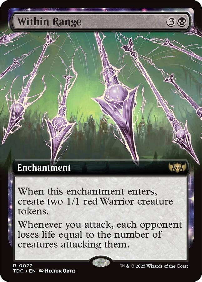 Image for Within Range (Extended Art) (72) [Commander: Tarkir: Dragonstorm] - Magic: The Gathering