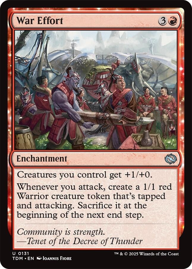 Image for War Effort (131) (TDM) - Magic: The Gathering