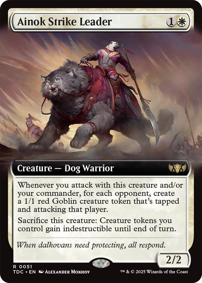 Image for Ainok Strike Leader (Extended Art) (51) [Commander: Tarkir: Dragonstorm] - Magic: The Gathering