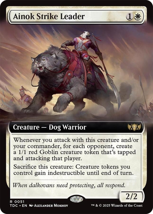 Image for Ainok Strike Leader (Extended Art) (51) [Commander: Tarkir: Dragonstorm] - Magic: The Gathering