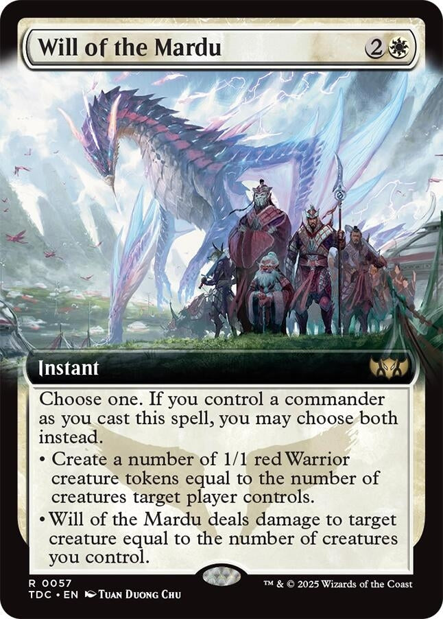 Image for Will of the Mardu (Extended Art) (57) [Commander: Tarkir: Dragonstorm] - Magic: The Gathering