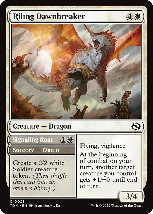 Image for Riling Dawnbreaker (21) (TDM) - Magic: The Gathering