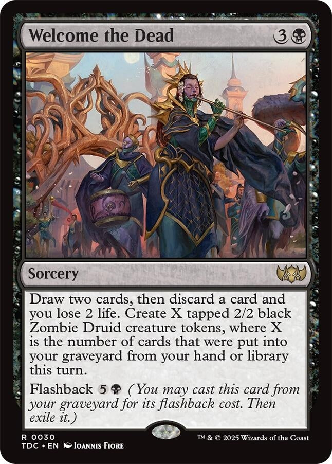 Image for Welcome the Dead (30) [Commander: Tarkir: Dragonstorm] - Magic: The Gathering