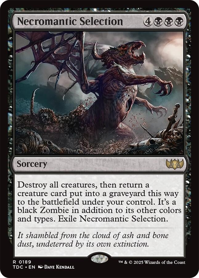 Image for Necromantic Selection (189) [Commander: Tarkir: Dragonstorm] - Magic: The Gathering