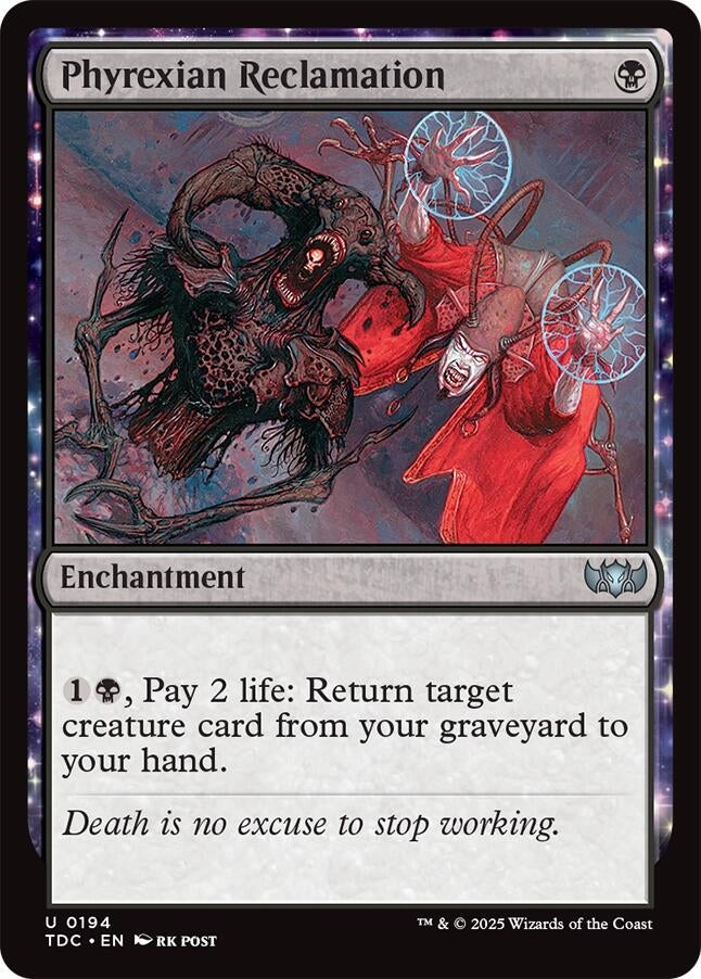 Image for Phyrexian Reclamation (194) [Commander: Tarkir: Dragonstorm] - Magic: The Gathering