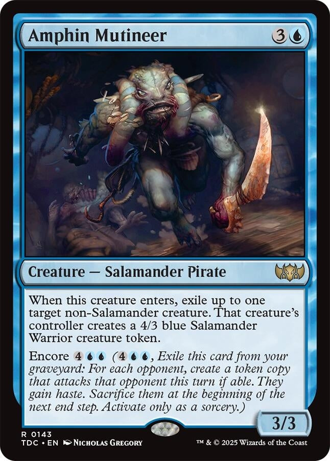 Image for Amphin Mutineer (143) [Commander: Tarkir: Dragonstorm] - Magic: The Gathering