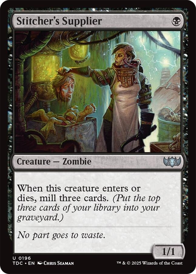 Image for Stitcher's Supplier (196) [Commander: Tarkir: Dragonstorm] - Magic: The Gathering