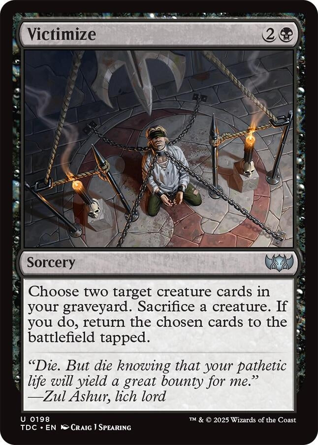 Image for Victimize (198) [Commander: Tarkir: Dragonstorm] - Magic: The Gathering
