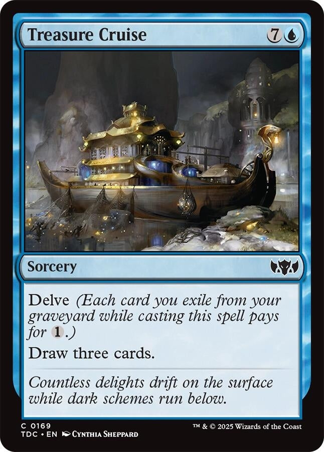 Image for Treasure Cruise (169) [Commander: Tarkir: Dragonstorm] - Magic: The Gathering