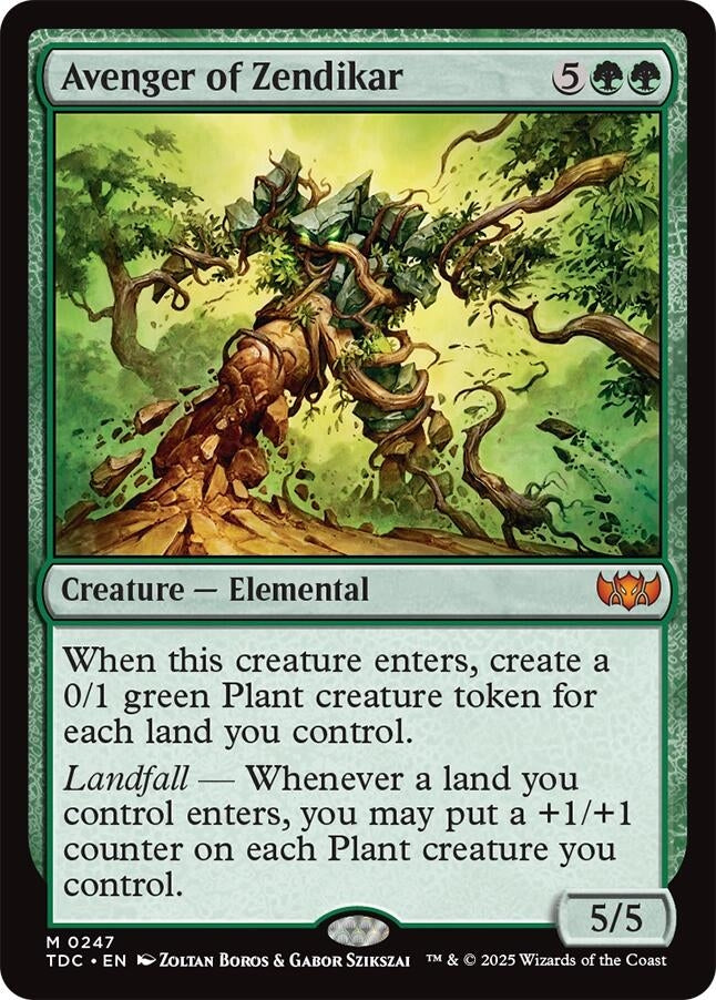 Image for Avenger of Zendikar (247) [Commander: Tarkir: Dragonstorm] - Magic: The Gathering