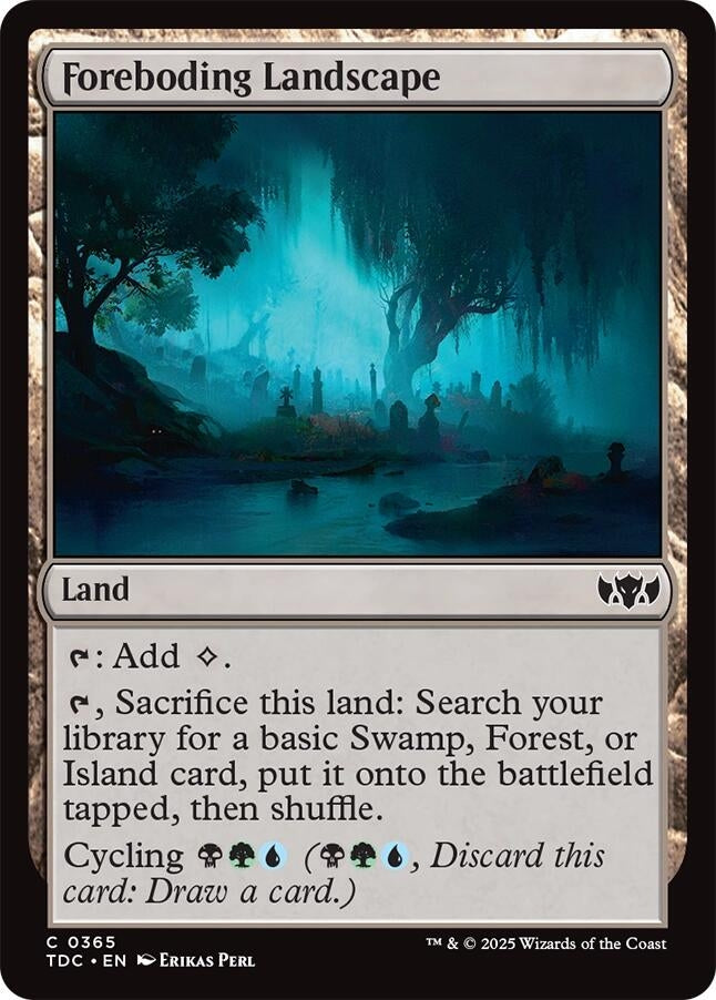 Image for Foreboding Landscape (365) [Commander: Tarkir: Dragonstorm] - Magic: The Gathering