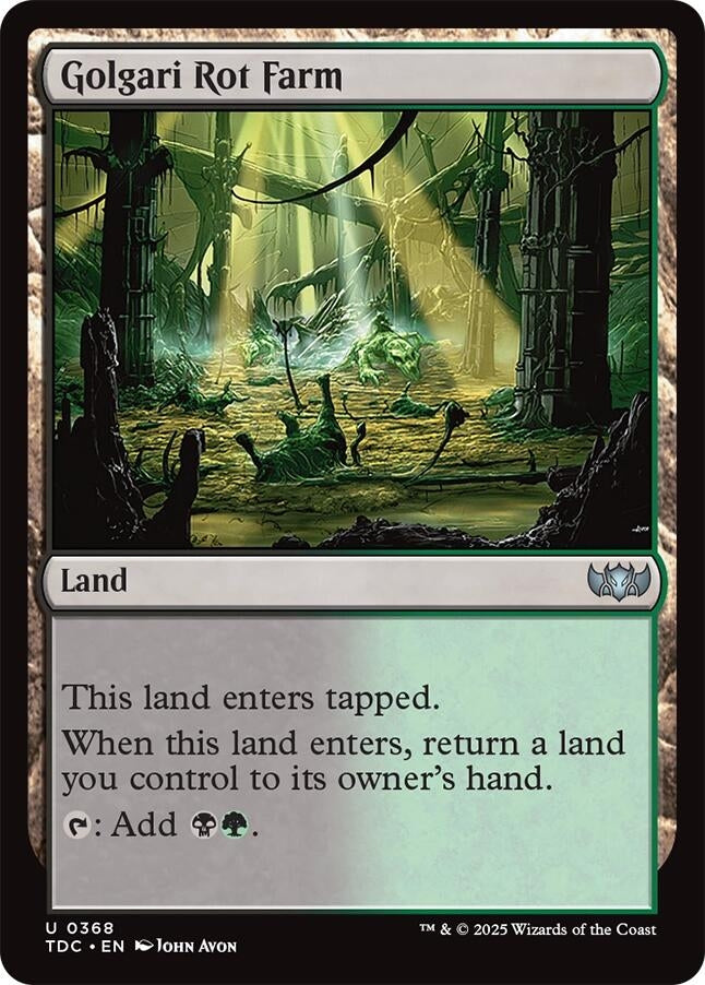 Image for Golgari Rot Farm (368) [Commander: Tarkir: Dragonstorm] - Magic: The Gathering