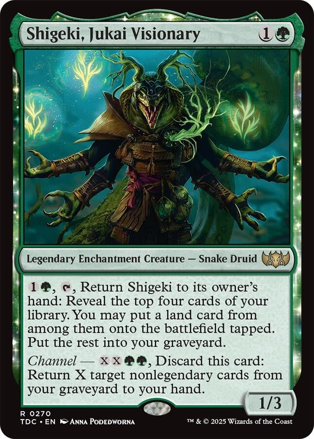Image for Shigeki, Jukai Visionary (270) [Commander: Tarkir: Dragonstorm] - Magic: The Gathering