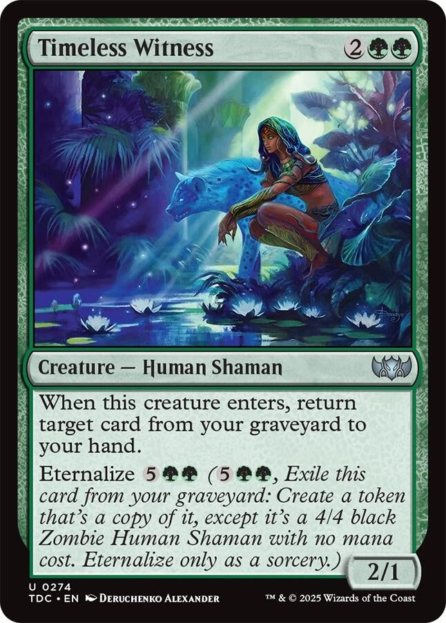 Image for Timeless Witness (274) [Commander: Tarkir: Dragonstorm] - Magic: The Gathering