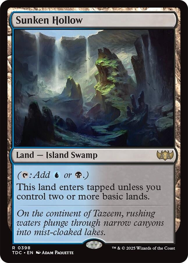Image for Sunken Hollow (398) [Commander: Tarkir: Dragonstorm] - Magic: The Gathering