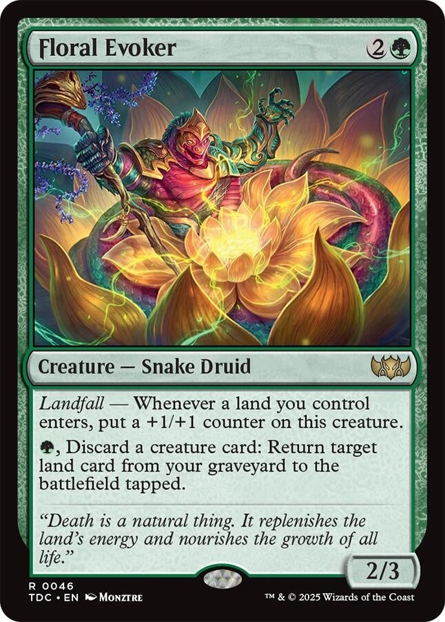 Image for Floral Evoker (46) [Commander: Tarkir: Dragonstorm] - Magic: The Gathering