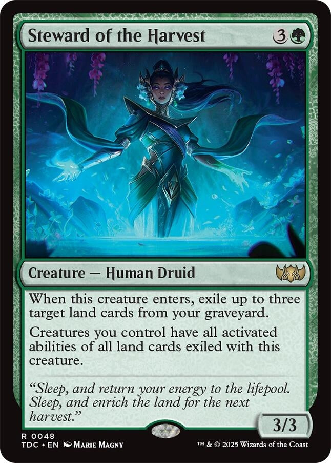 Image for Steward of the Harvest (48) [Commander: Tarkir: Dragonstorm] - Magic: The Gathering