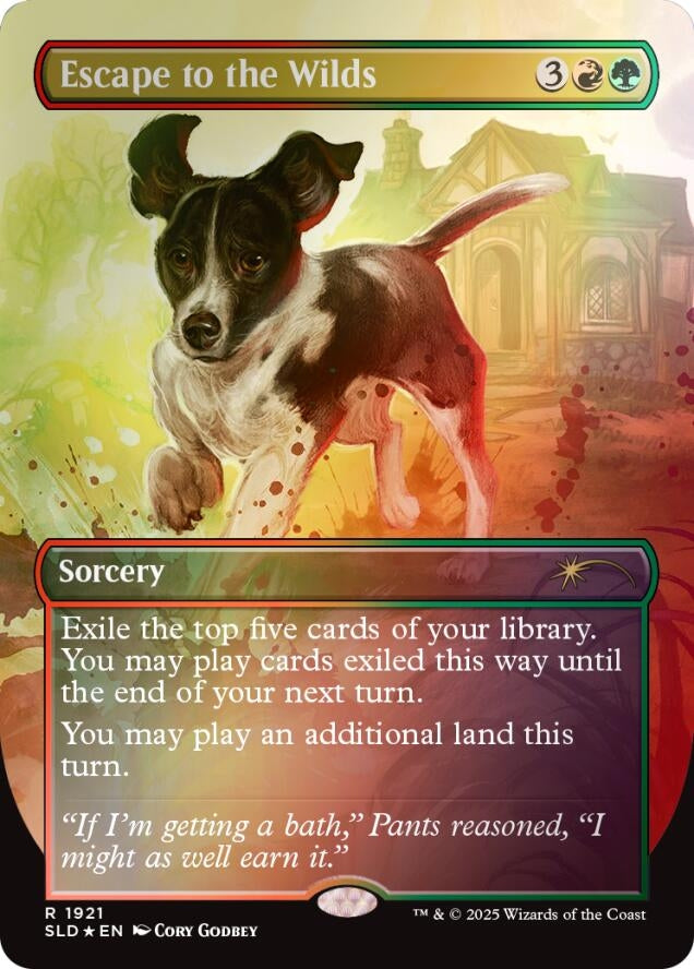 Image for Escape to the Wilds (1921) (Rainbow Foil) (1921) - Magic: The Gathering